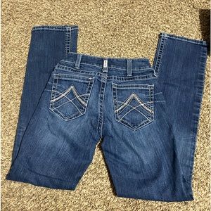Womens Ariat jeans, size 27 regular, straight leg.